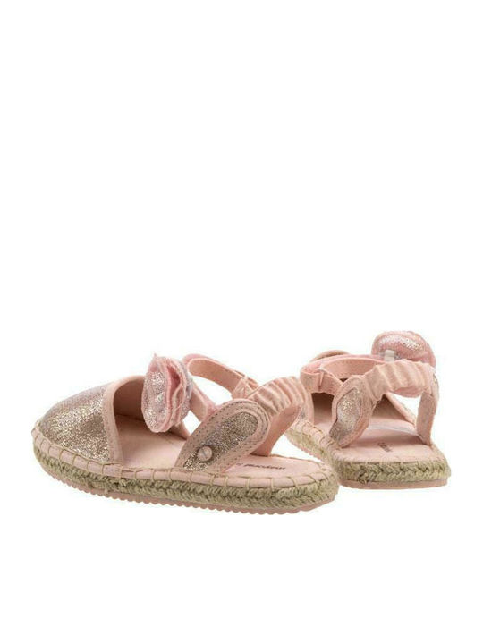Kids Espradrilles with Hoop & Loop Closure Pink