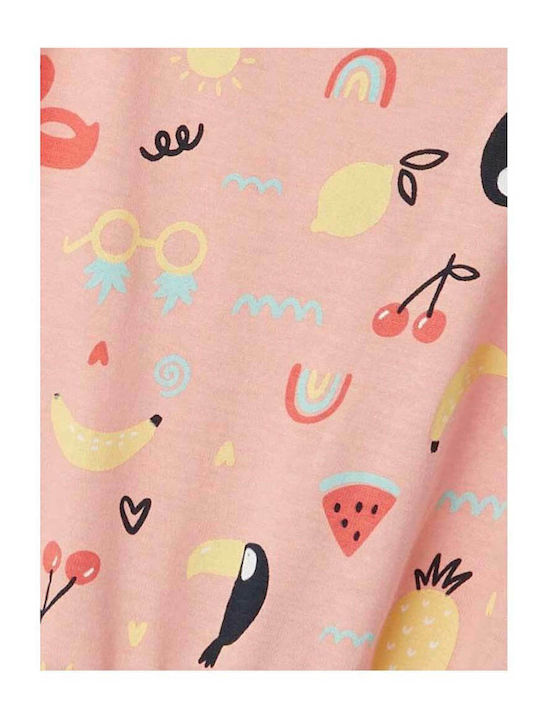 Kinderstoff-Overall-Shorts/Bermudas Rosa
