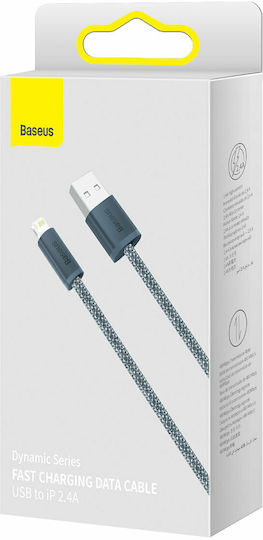 Baseus Dynamic Braided USB-A la Cablu Lightning Gri 2m (CALD000516)