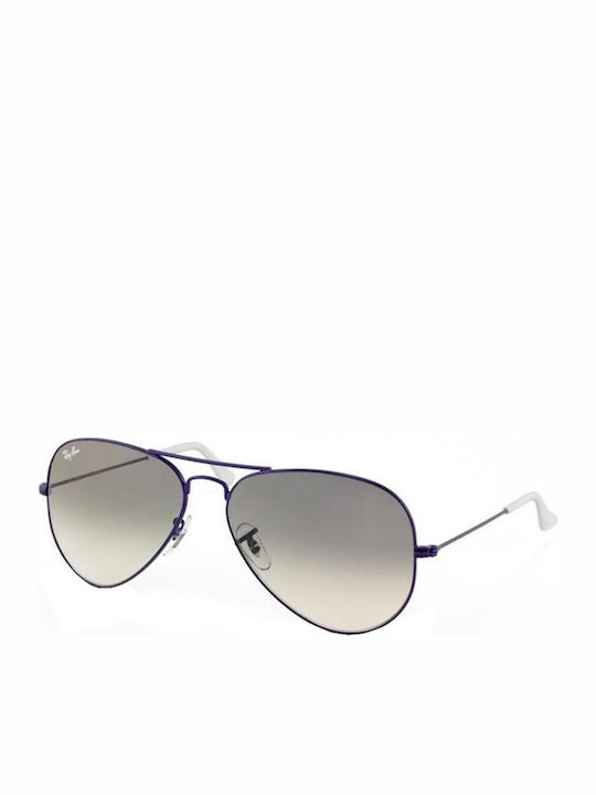 Ray Ban Aviator Γυαλιά Ηλίου Μωβ με Μεταλλικό Σκελετό Ray Ban Aviator Γυαλιά Ηλίου Μωβ με Μεταλλικό Σκελετό
