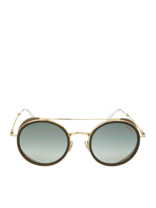 Carrera Bărbați Ochelari de soare cu Verde Din metal Rame și Argint Oglindă Lentilă