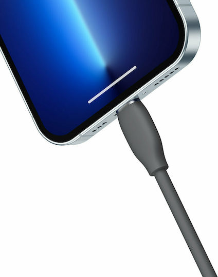 Baseus Jelly Liquid Silica Gel USB to Lightning Cable Μαύρο 2m (CAGD000101)