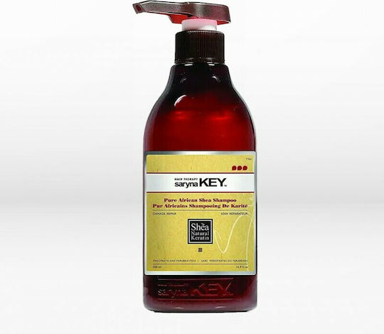 Saryna Key Pure Africa Shea Butter Shampoos Reconstruction/Nourishment for Fragile, Αντι-Θραύση Hair 300ml