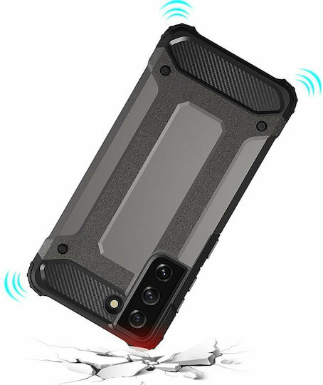 Hurtel Hybrid Armor Back Cover Plastic Black (Galaxy S22+)
