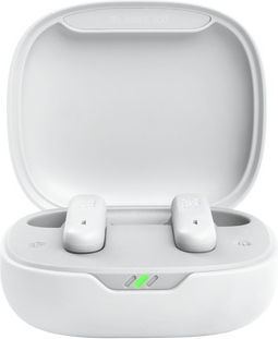 JBL Wave 300 Earbud Bluetooth Handsfree Earphones with Sweat Resistance and Charging Case White