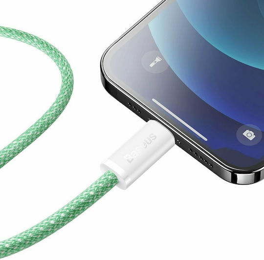 Baseus Dynamic Braided USB-C to Lightning Cable 20W Green 1m (CALD000006)