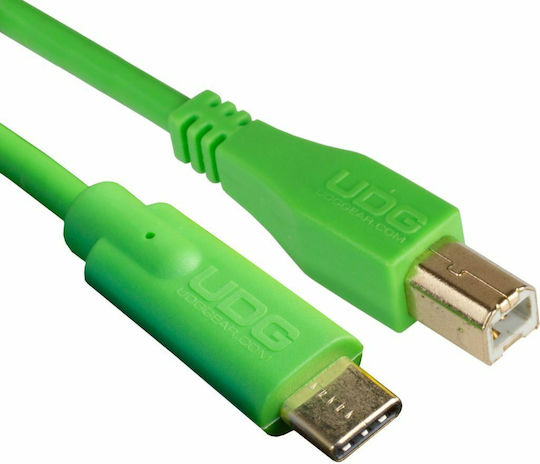 UDG Ultimate USB 2.0 Cable USB-C male - USB-B male Green 1.5m (U96001GR)