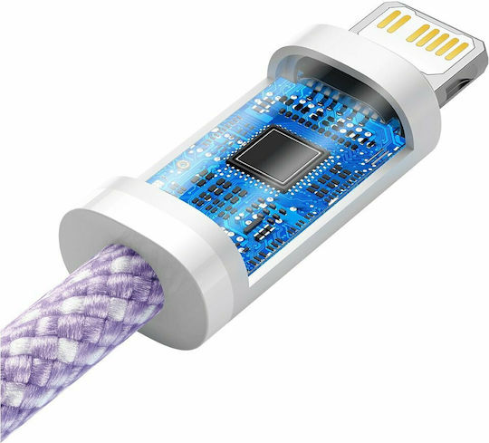 Baseus Dynamic Geflochten USB-C zu Lightning Kabel 20W Lila 2m (CALD000105)
