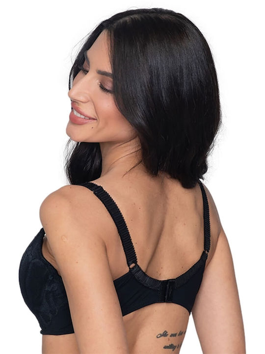 Melody Balconette Balconette Bra with Light Padding Black