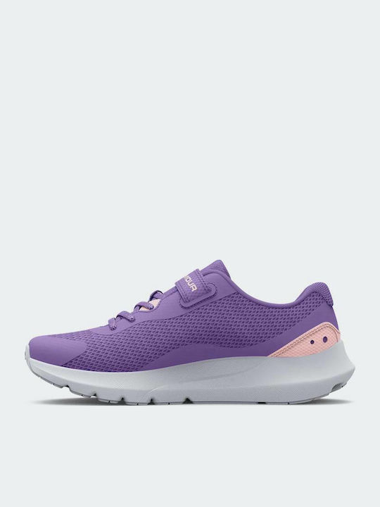 GPS Surge Kids Sports Shoes Running with Hoop & Loop Closure Purple