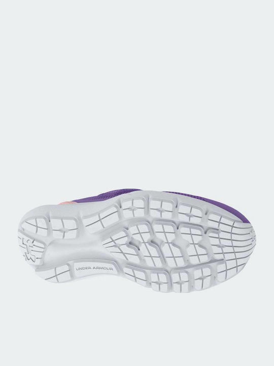GPS Surge Kids Sports Shoes Running with Hoop & Loop Closure Purple