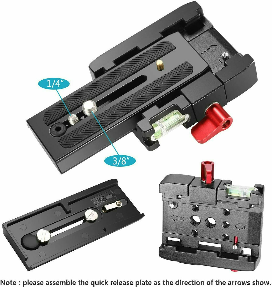 Neewer Professional Aluminum Alloy Quick Shoe Plate 10089354 Adapter