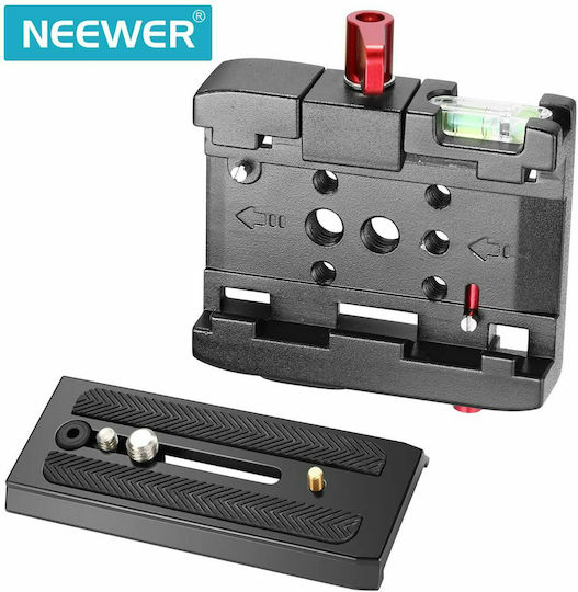 Neewer Professional Aluminum Alloy Quick Shoe Plate Adapter Red