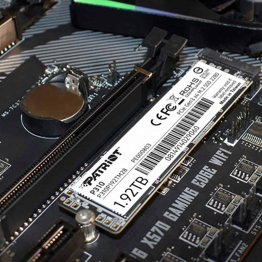 Patriot P310 SSD 1.9TB M.2 Type with PCI Express 3.0 Connection