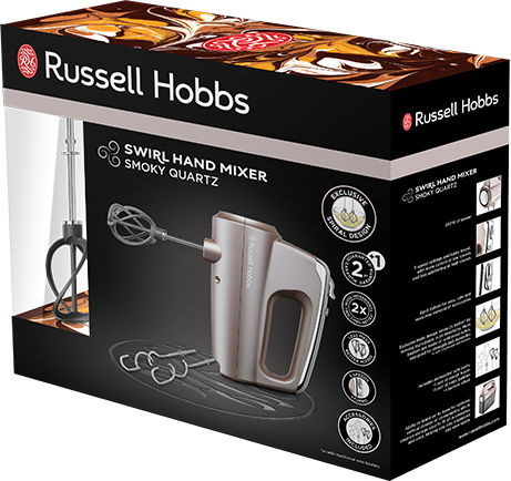 Russell Hobbs Swirl Μίξερ Χειρός 350W Γκρι