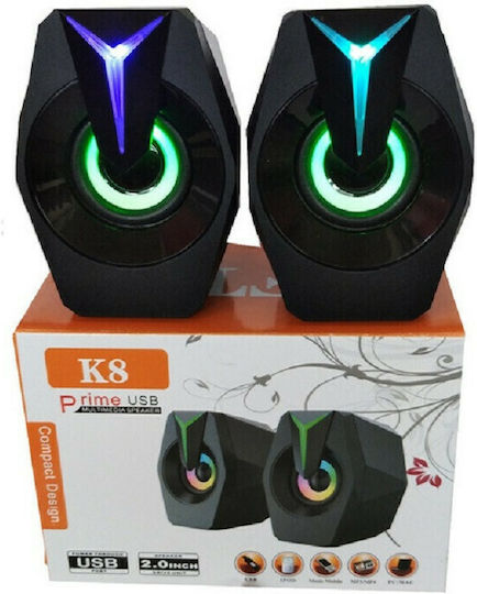 FT-K8 Computerlautsprecher 2.0 in Schwarz Farbe