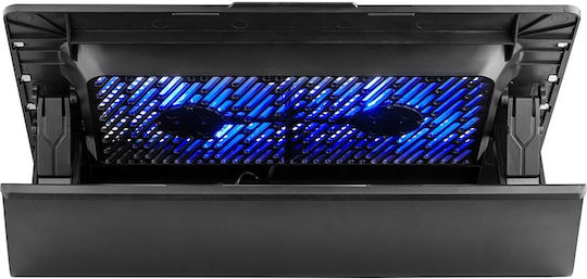Tracer Officer Cooling Pad for Laptop up to 17" with 2 Fans and Lighting