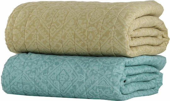 Nef-Nef Homeware Clover Ημίδιπλο Yellow 180x220cm