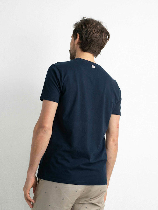 Petrol Industries Men's Short Sleeve T-shirt Navy Blue