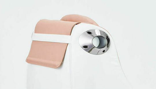 Circ Relaxsessel Friseurwaschbecken mit Fußhocker aus Kunstleder Rosa 21.6x37x39cm