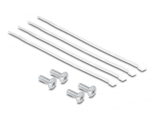 DeLock Patch Panel για Rack 1U 10" 8 Θυρών cat6a Μαύρο
