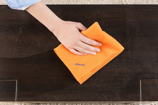 Vileda Rubber Staub Cleaning Cloths with Microfibers General Use Orange 40x30cm