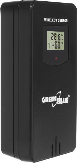 Green Blue GB540 Ασύρματος Μετεωρολογικός Σταθμός Ψηφιακός Επιτραπέζιος Μαύρος