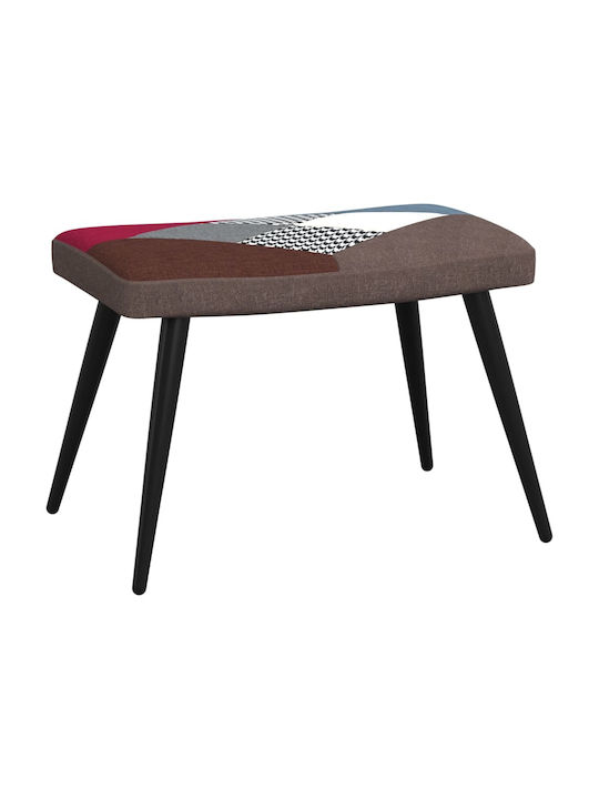 Bergère cu Puf Multicolor 61x70x96.5cm