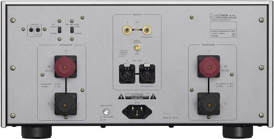 Luxman M-10X Τελικός Ενισχυτής Hi-Fi Stereo 300W/4Ω 150W/8Ω Ασημί