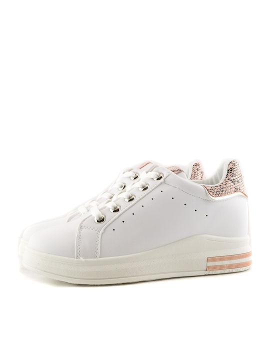 Love4shoes 8277 Damen Sneakers Weiß 9155-0036-000004