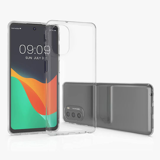 KWmobile Umschlag Rückseite Silikon Transparent (Motorola Moto G51 5G)
