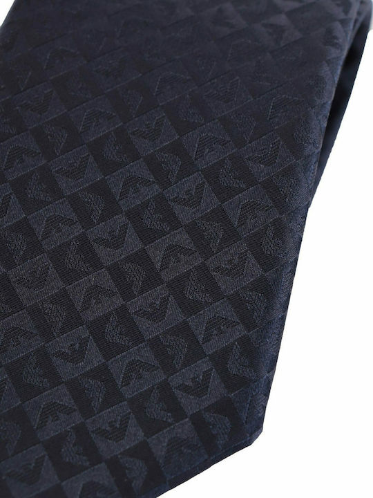 Emporio Armani Cravată Bărbați Mătase Tipărită În Culoare Albastru Marin Emporio Armani Cravată Bărbați Mătase Tipărită În Culoare Albastru Marin