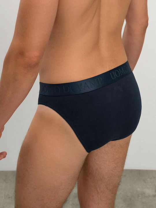 Men's Slips Blue with Patterns 2Pack