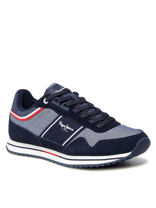 Pepe Jeans Tour Club Chambray Sneakers Navy Blue