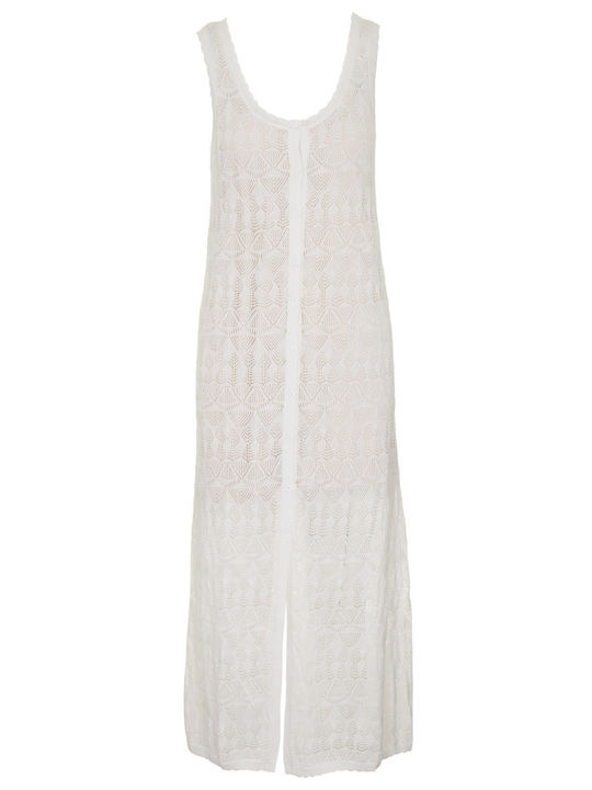 Patty Sommer Midi Hemdkleid Kleid Weiß