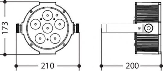Tribe Bewegtes Licht LED PAR Lumipar6UQ 6x8W RGBW