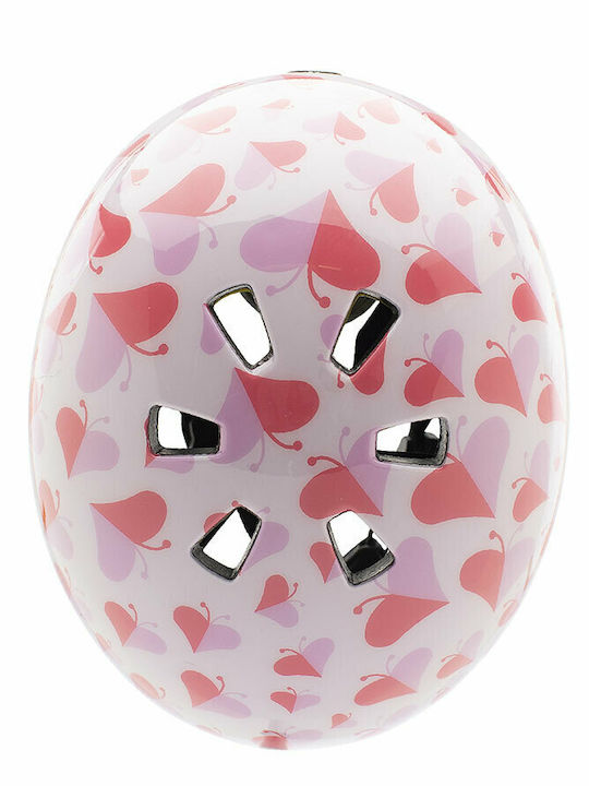 Nutcase Love Bug Gloss Kinderfahrrad- / Rollerhelme Fahrrad Stadt Rosa mit MIPS-Schutz