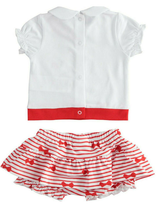 iDO Kids Set with Shorts Summer 2pcs White