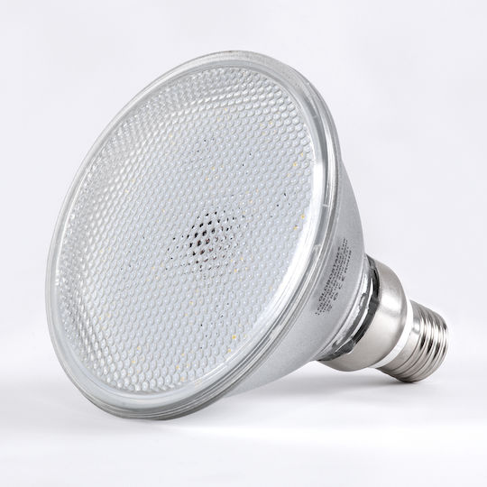 GloboStar LED Bulb 18W 130mm for Socket E27 and Shape PAR38 Natural White 1900lm