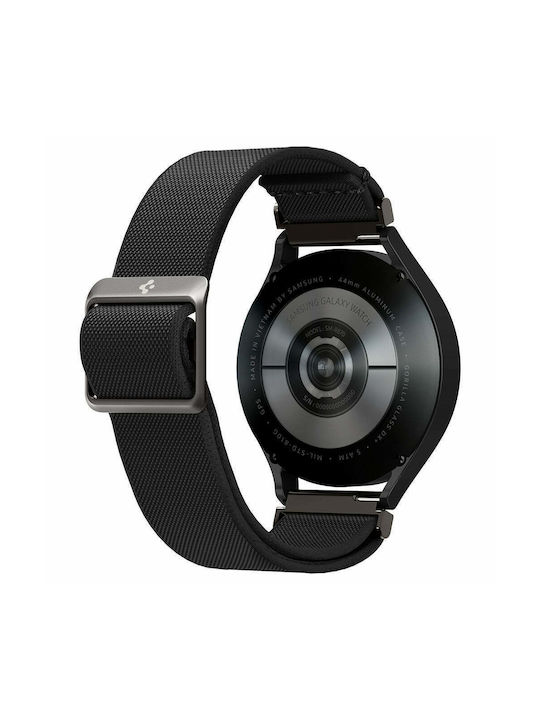 Spigen Lite Fit Λουράκι Υφασμάτινο Μαύρο (Galaxy Watch4/5/6/7/FE/4 Classic/6 Classic/5 Pro)