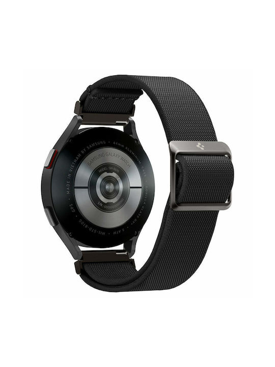 Spigen Lite Fit Λουράκι Υφασμάτινο Μαύρο (Galaxy Watch4/5/6/7/FE/4 Classic/6 Classic/5 Pro)