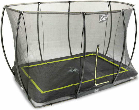 Exit Toys Silhouette Trampoline Draußen 305x214cm mit Netz Schwarzes