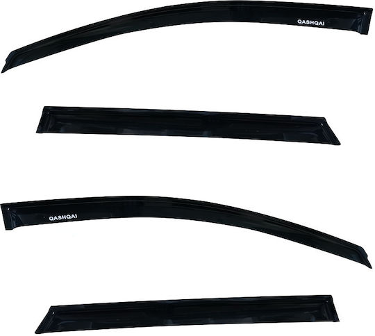 Farad Set of Windbreakers Front and Rear Car for Nissan Qashqai 4pcs