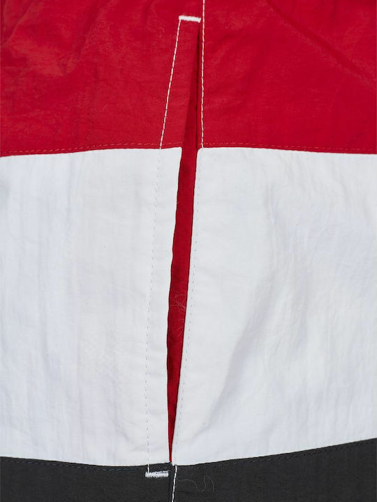 Men's Swimwear Bermuda Red / Black / White Striped
