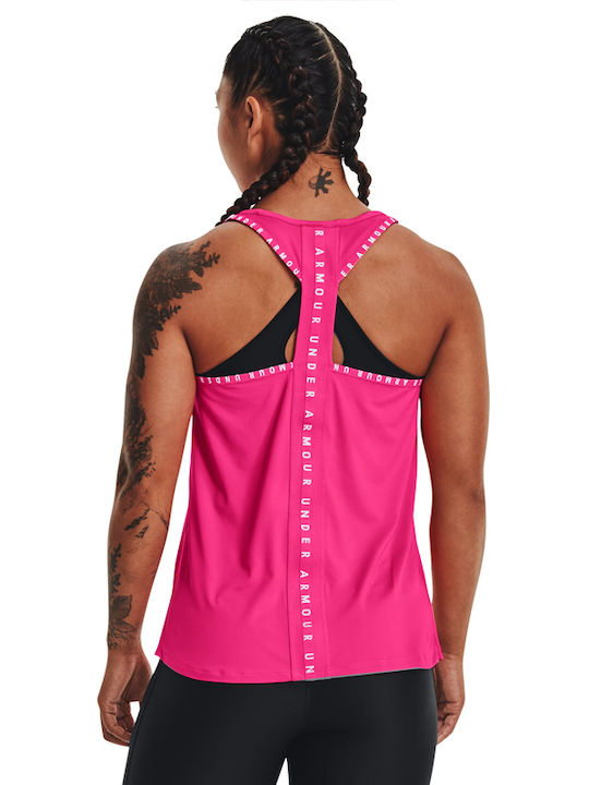 Under Armour Knockout Women's Sleeveless Sport Blouse Fuchsia 1351596-695