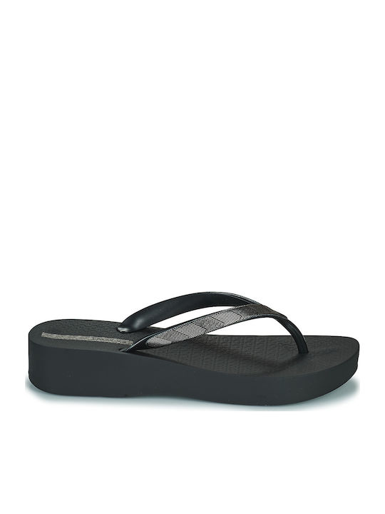Mesh VII Women's Platform Flip Flops Black
