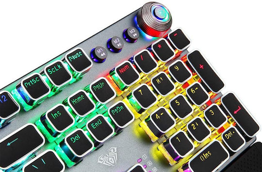 Aula T500 Gaming Keyboard Set with RGB lighting & Mouse (English US) Gray