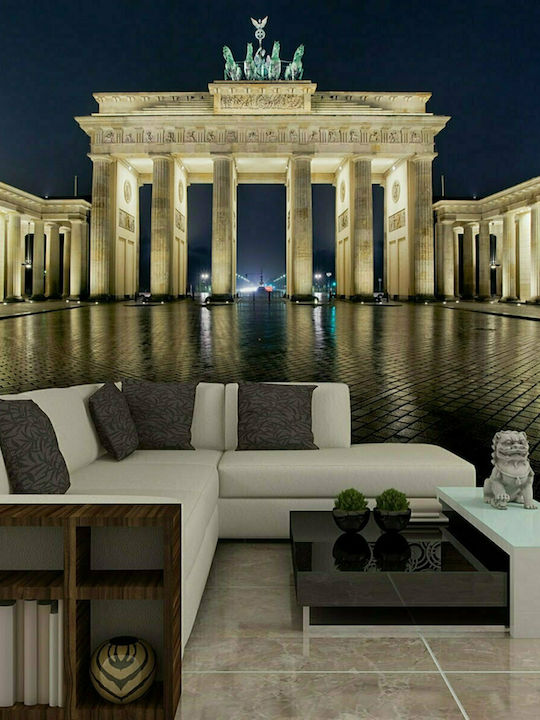 Fototapet de Perete 450x270cm Brandenburg Gate At Night Tesatura