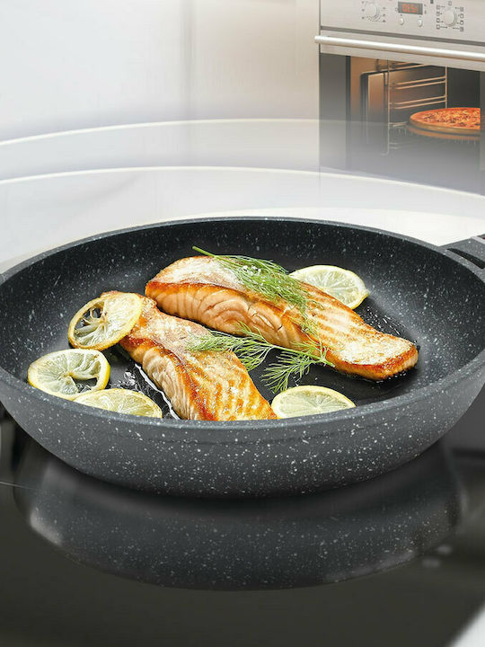 Maestro Maestro Aluminium Pfanne mit Stein Innenbeschichtung 28cm