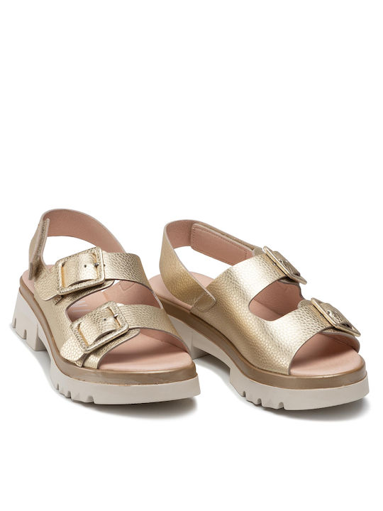 Leather Women's Sandals Platino